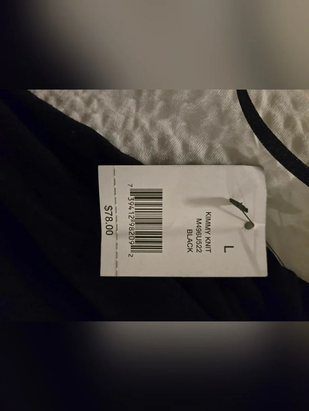 NWT Tahari Kimmy Knit Black Bow Chemise Babydoll L